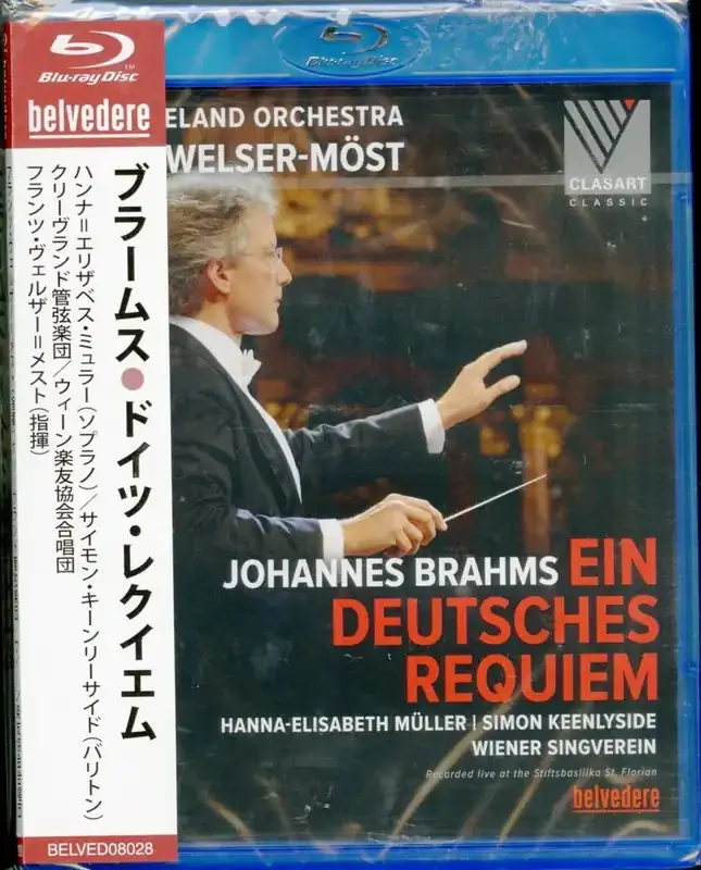 Brahms (1833-1897) – Ein Deutsches Requiem Franz Welser-Most / Cleveland Orchestra, Hanna-Elisabeth Muller, Simon Keenlyside – Import Blu-ray Disc