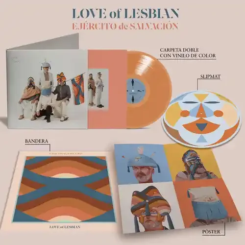 Love of Lesbian Ejercito De Salvacion – Ltd Special Orange Vinyl Edition with Slipmat, Flag & Signed Postcard
