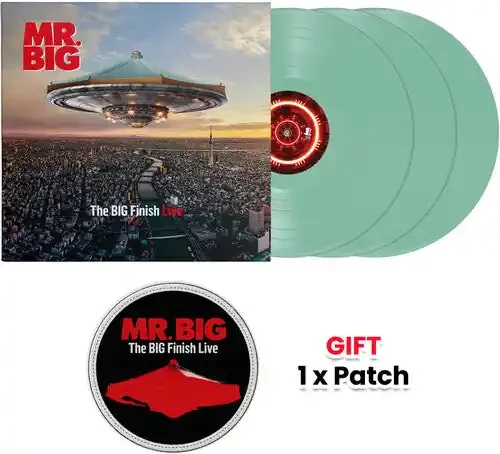 Mr. Big The BIG Finish Live – Mint 3LP + Gift “Embroidery Patch” – VINYL LP